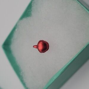 Red jingle bell tiny charm‎